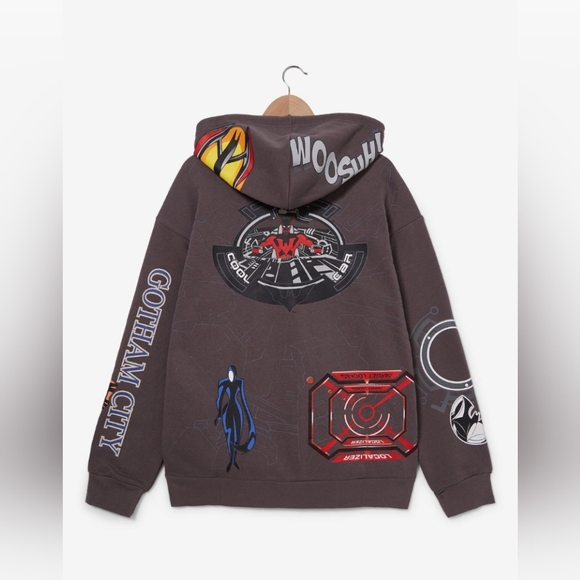 DC Comics Batman Beyond Allover Print Hoodie - Picture 2 of 4